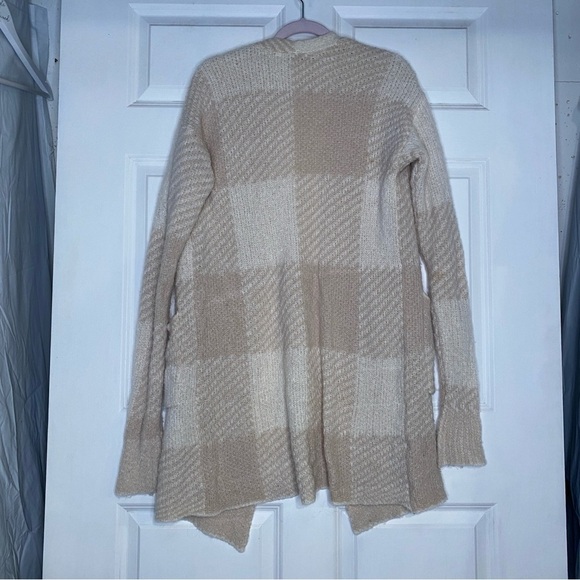 Toad&Co Cabin Fever Cardigan in Honey Cream & Tan With Pockets Size Small - Picture 5 of 8